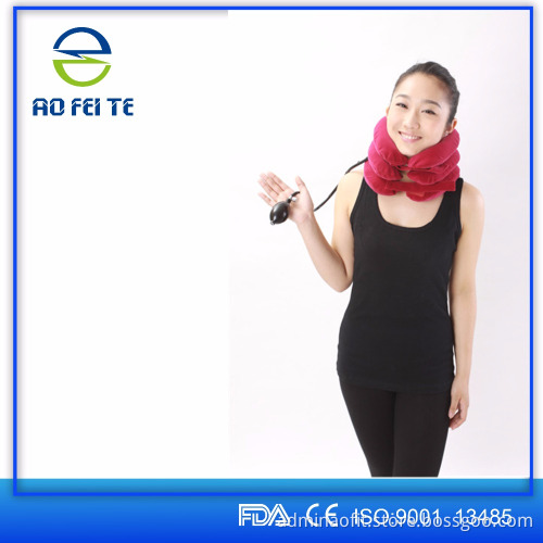 portable 4 layers neck traction device, cervical traction device, malaysia import rubber material inflatable neck